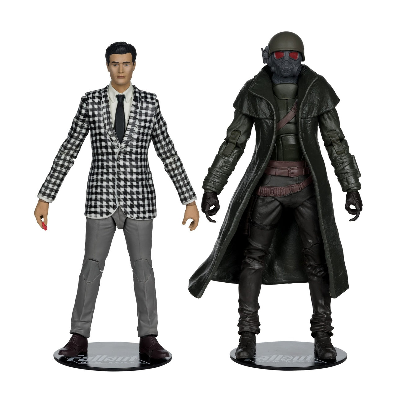 Zdjęcie produktu Fallout: New Vegas Figury 2‑pak Riot Ranger Armor & Benny Survivor 18 cm
