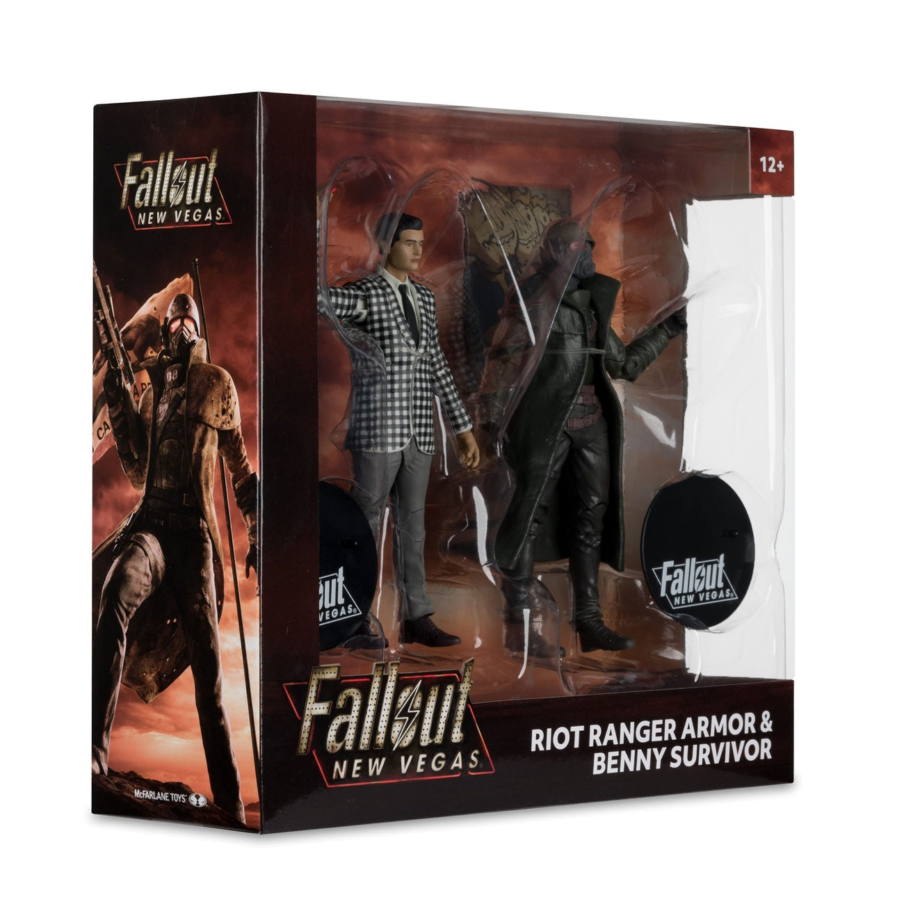 Zdjęcie produktu Fallout: New Vegas Figury 2‑pak Riot Ranger Armor & Benny Survivor 18 cm