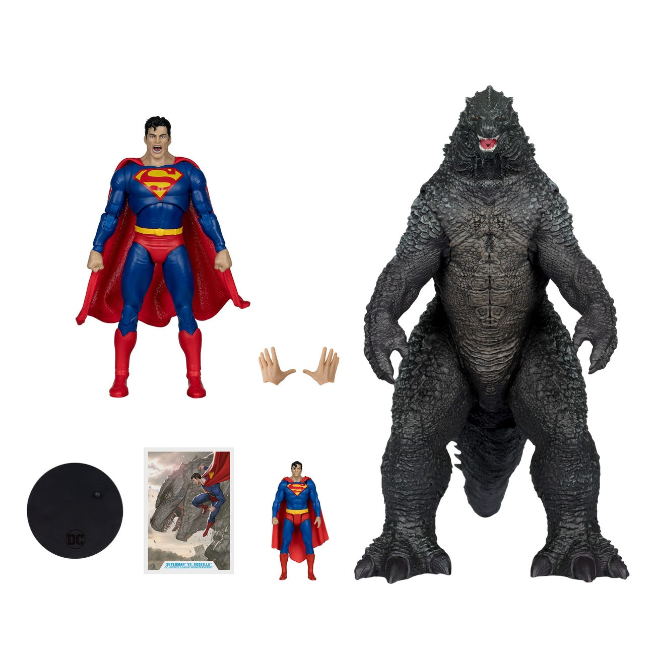 Product image DC Justice League Monsterverse DC Multiverse Action Figures 2-Pack Superman vs. Godzilla 30 cm