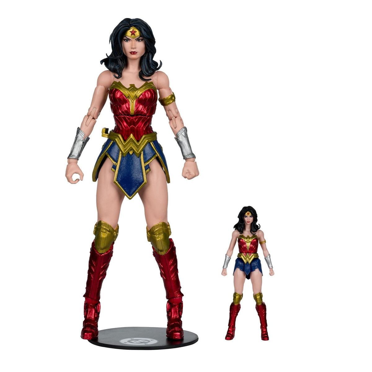Zdjęcie produktu DC Justice League Monsterverse DC Multiverse Zestaw figurek akcji 2-pack Wonder Woman vs Atomic Blast Godzilla 18 cm