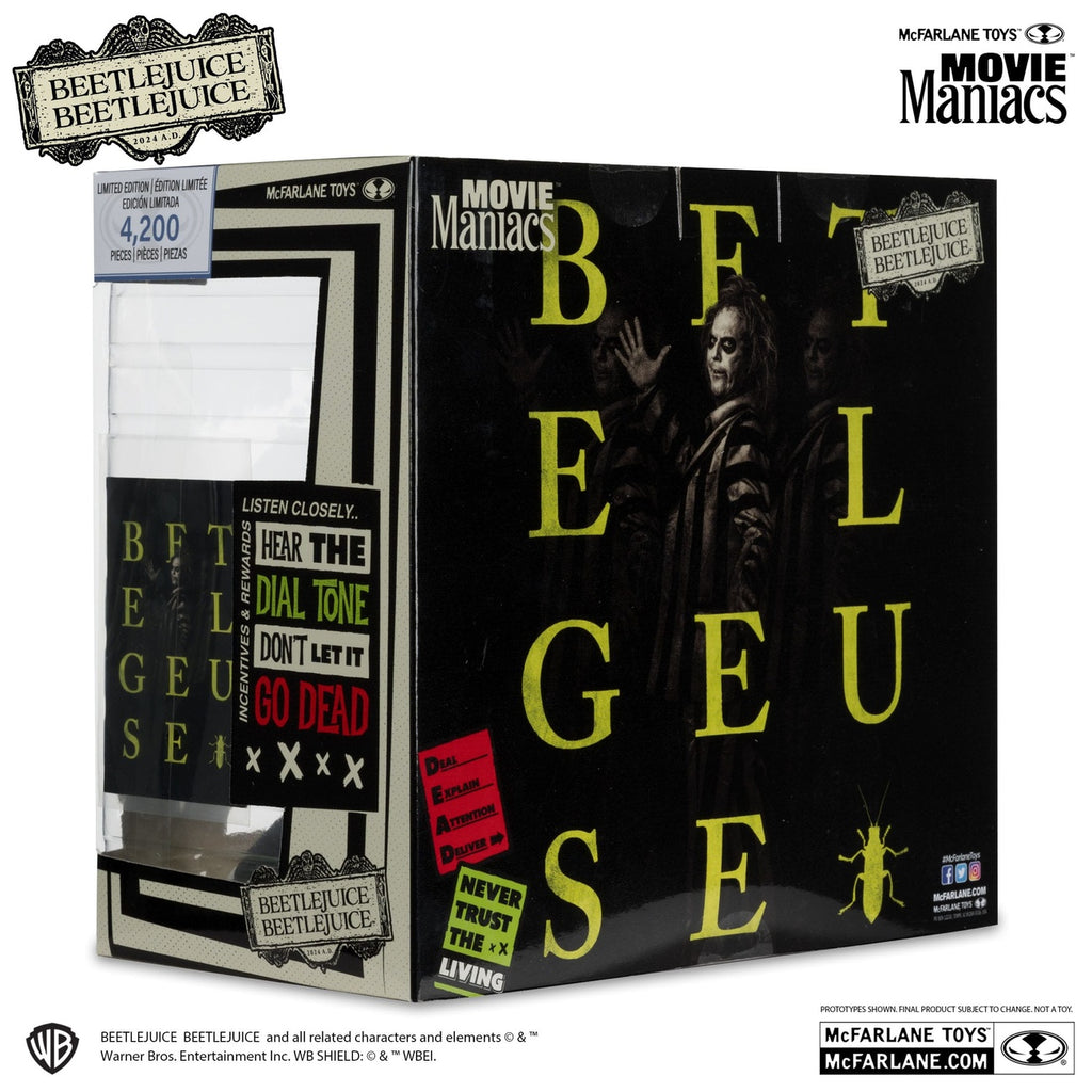 Zdjęcie produktu Beetlejuice Beetlejuice Movie Maniacs figury PVC zestaw 4 szt. 15 cm