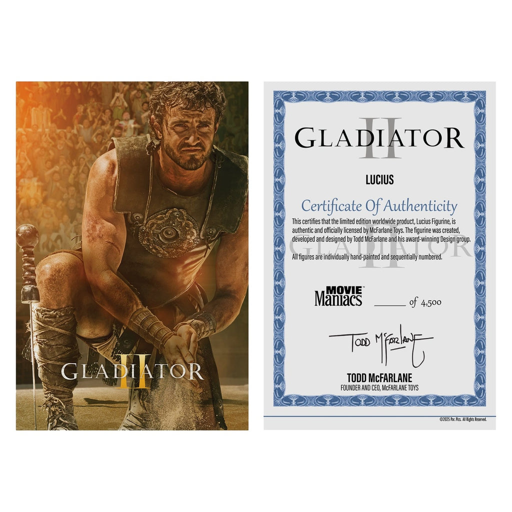 Zdjęcie produktu Gladiator II Movie Maniacs figurka akcji Lucius 16 cm