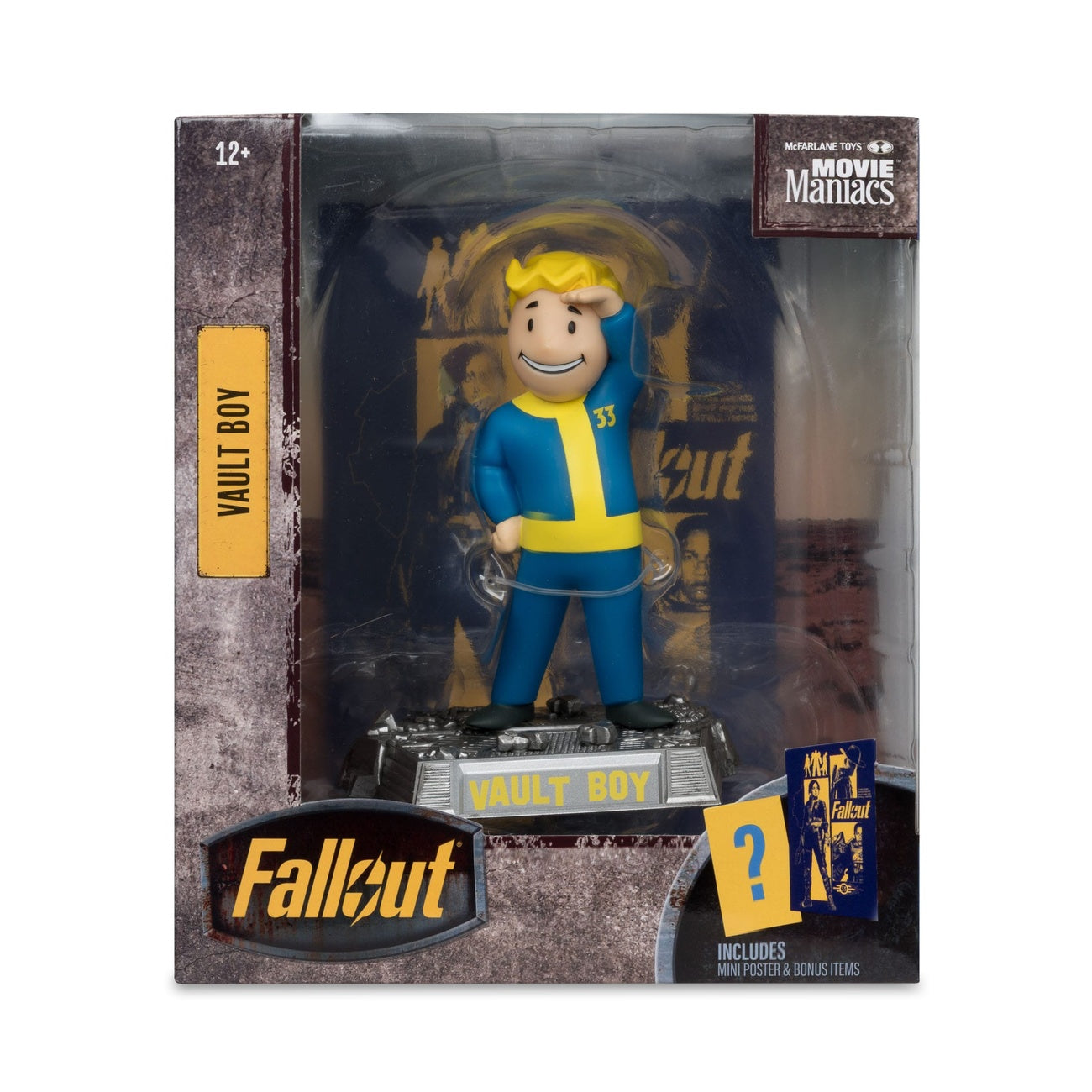 Product image Fallout Movie Maniacs Action Figure Vault Boy Version 3 14 cm