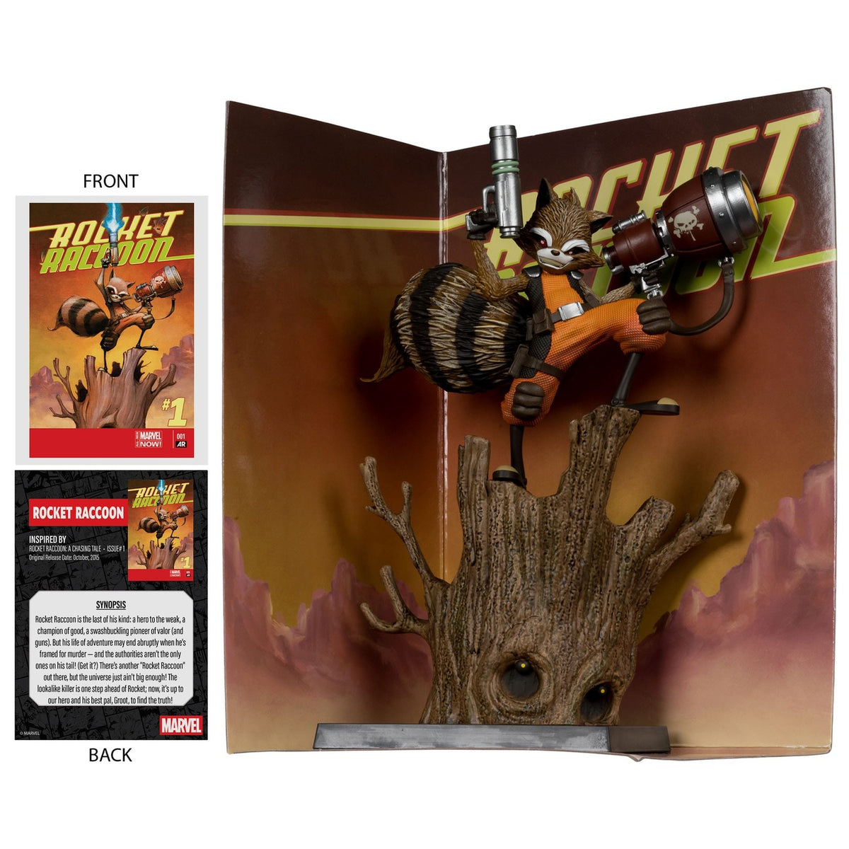 Zdjęcie produktu Marvel Collection Figurka PVC 1/6 Rocket Raccoon (Rocket Raccoon: A Chasing Tale #1) 18 cm