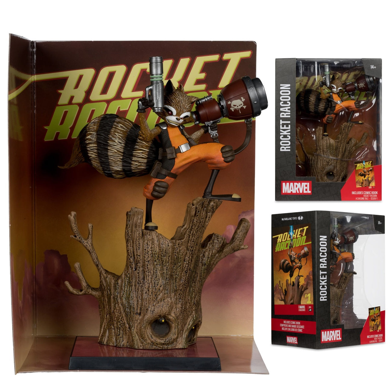 Zdjęcie produktu Marvel Collection Figurka PVC 1/6 Rocket Raccoon (Rocket Raccoon: A Chasing Tale #1) 18 cm