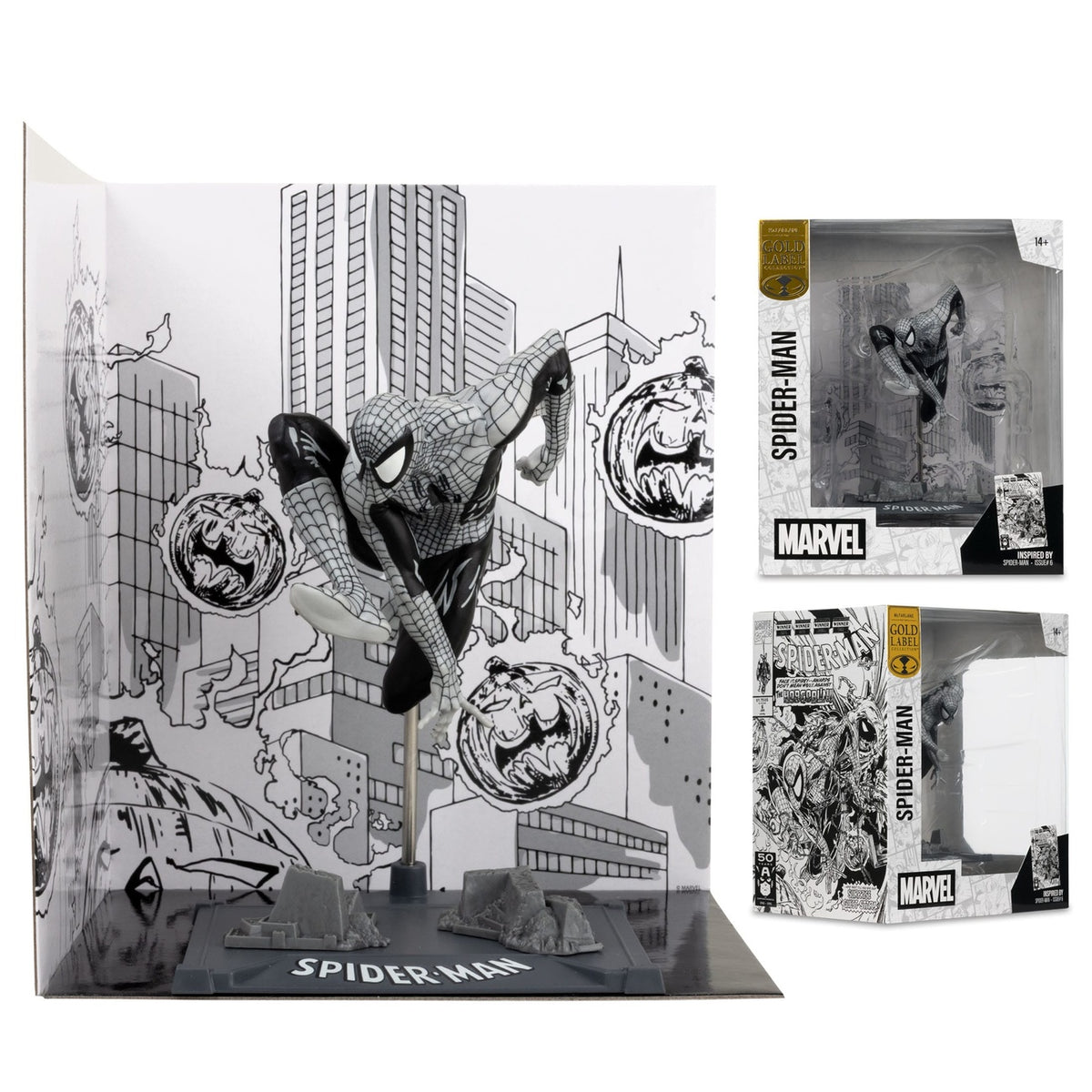 Product image Marvel Collection PVC Statue 1/10 Spider-Man (Spider-Man #6) (Line Art) (Gold Label) 10 cm