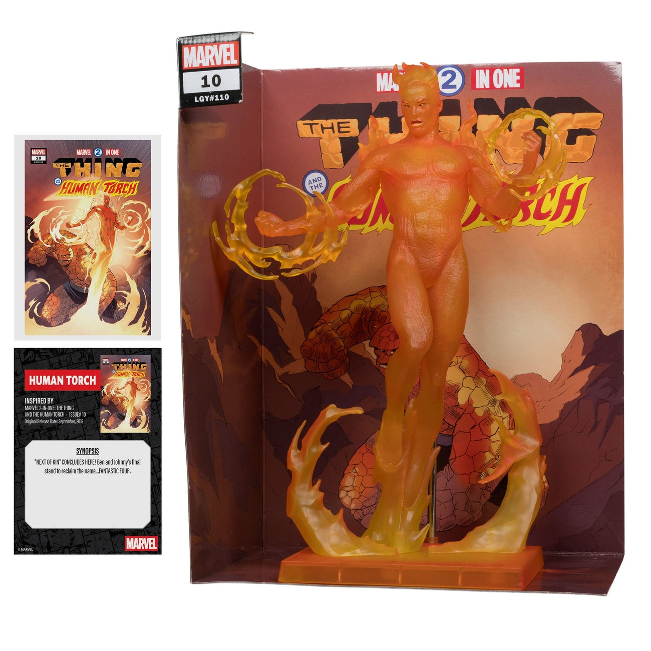 Zdjęcie produktu Marvel Collection Figurka PVC 1/6 Human Torch (Marvel 2 in 1 nr 10) 29 cm