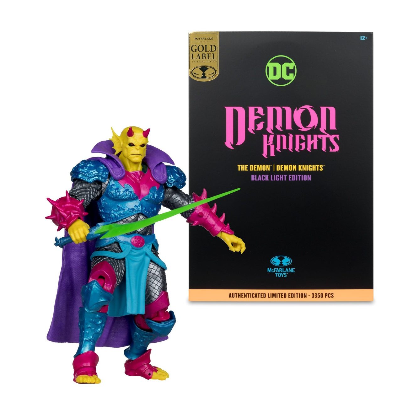 Zdjęcie produktu Figurka DC Multiverse The Demon (Demon Knights) Black Light Edition (Gold Label) 18 cm