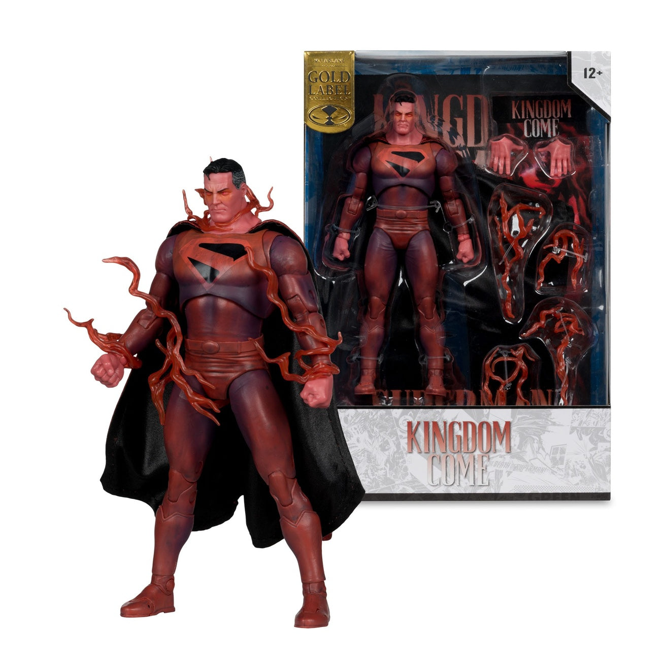 Zdjęcie produktu DC Multiverse McFarlane Cover Recreations figurka akcji Superman (Kingdom Come) (Gold Label) 18 cm