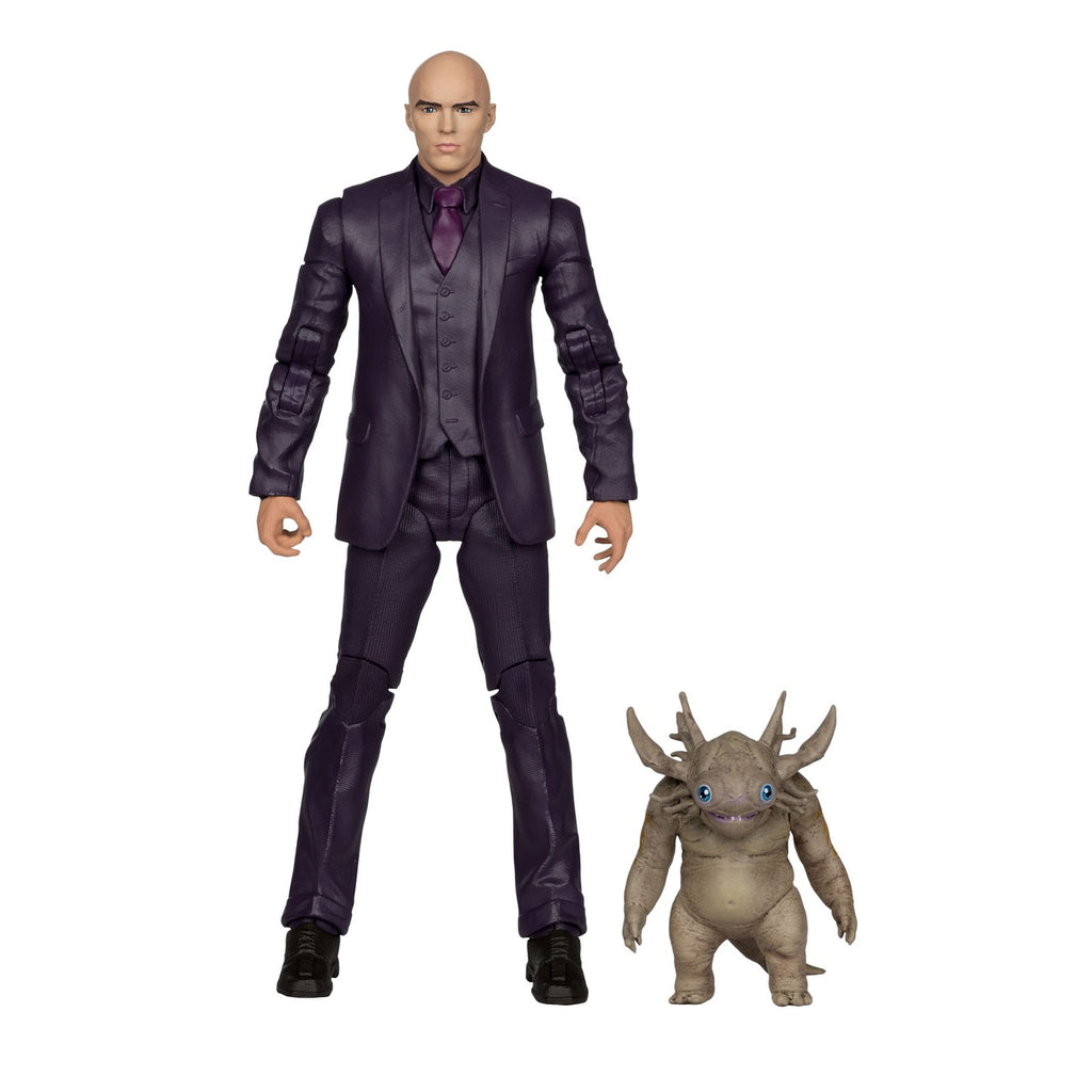 Zdjęcie produktu Superman (2025) DC Multiverse Figurka Deluxe Lex Luthor with Baby Kaiju (Deluxe Theatrical Edition) 18 cm