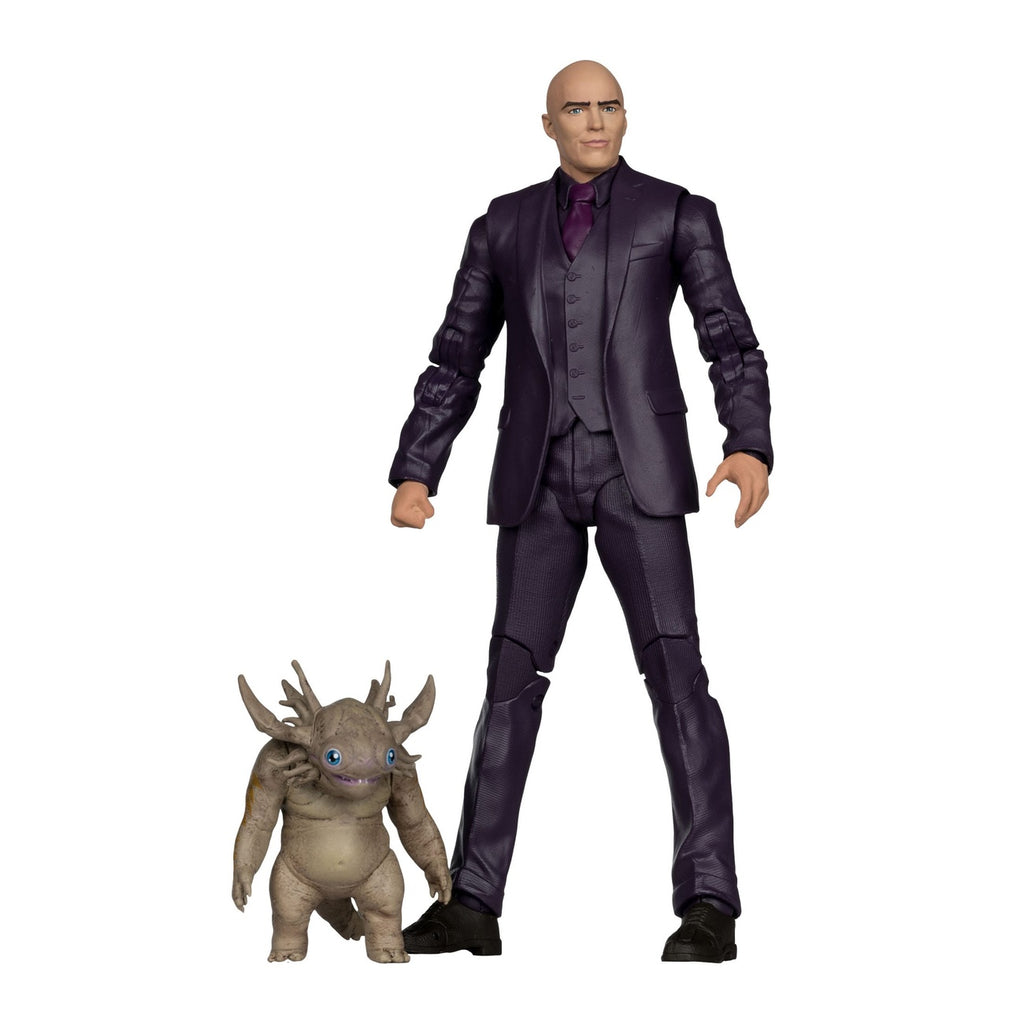 Zdjęcie produktu Superman (2025) DC Multiverse Figurka Deluxe Lex Luthor with Baby Kaiju (Deluxe Theatrical Edition) 18 cm