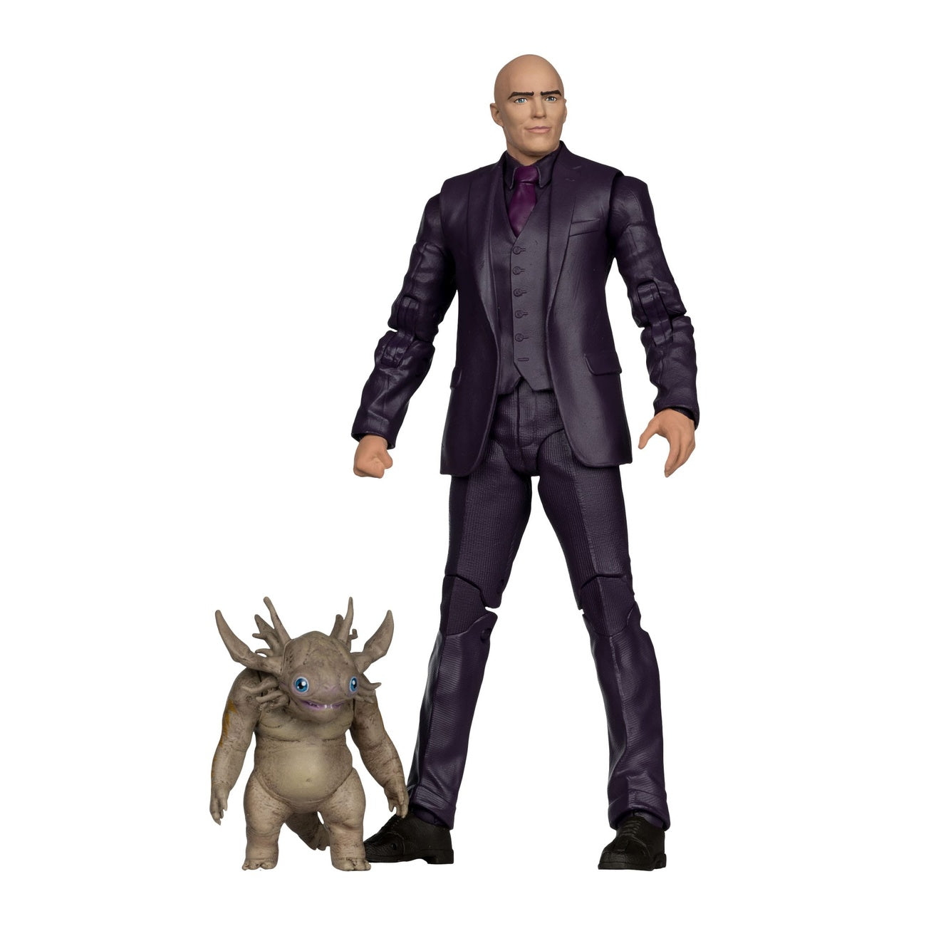 Zdjęcie produktu Superman (2025) DC Multiverse Figurka Deluxe Lex Luthor with Baby Kaiju (Deluxe Theatrical Edition) 18 cm