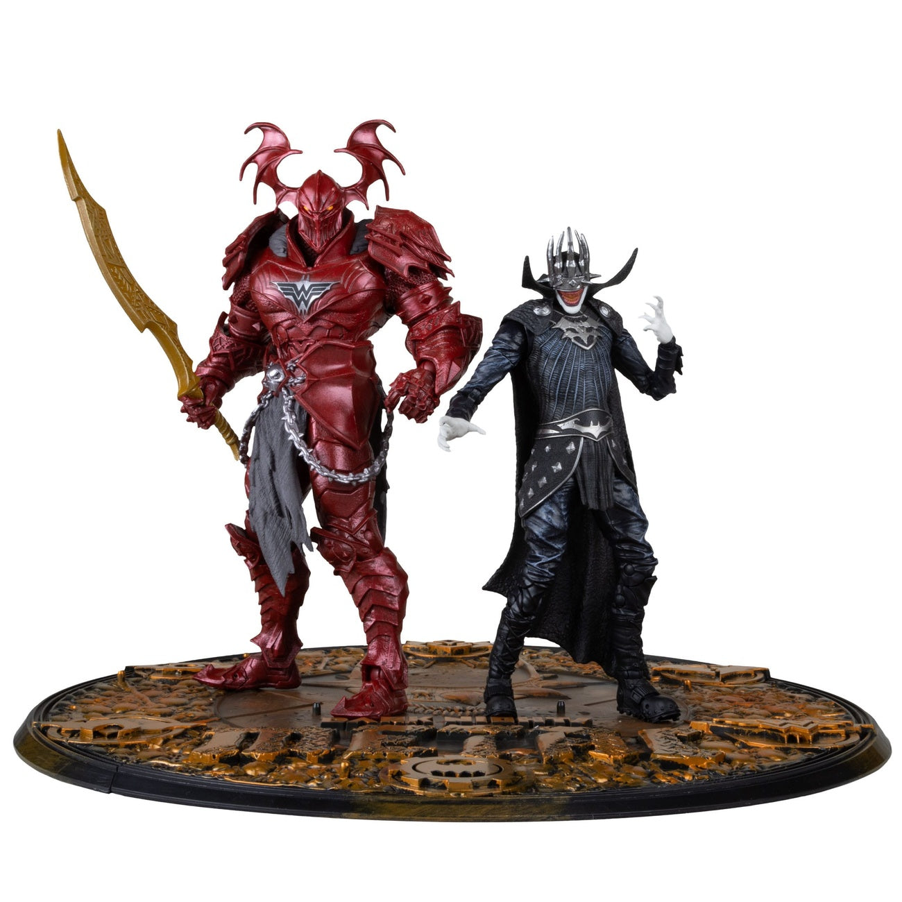 Zdjęcie produktu DC Multiverse McFarlane Collector Edition Figurki akcji Zestaw 2-pack nr 04 Batman Who Laughs (Knight Armor) & Merciless (Dark)