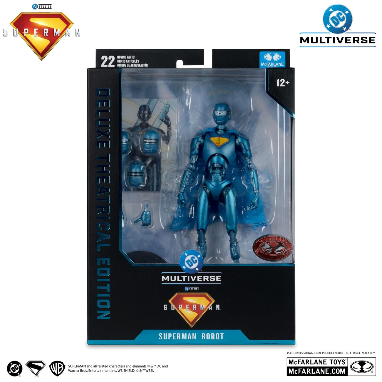 Product image Superman (2025) DC Multiverse Deluxe Action Figure Superman Robot (Red Platinum Edition) 18 cm