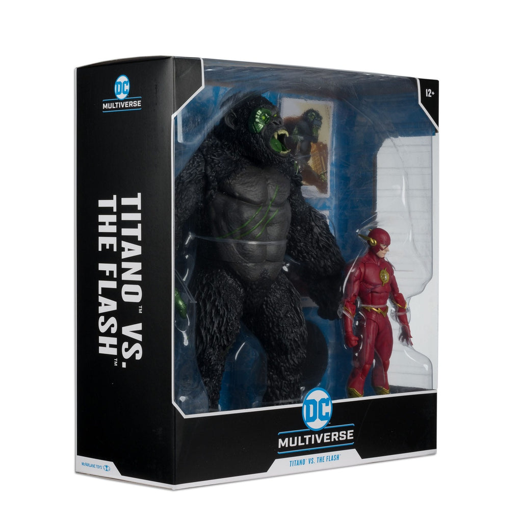 Zdjęcie produktu Figurki akcji DC Multiverse zestaw 2-pack Flash vs. Titano 18 cm