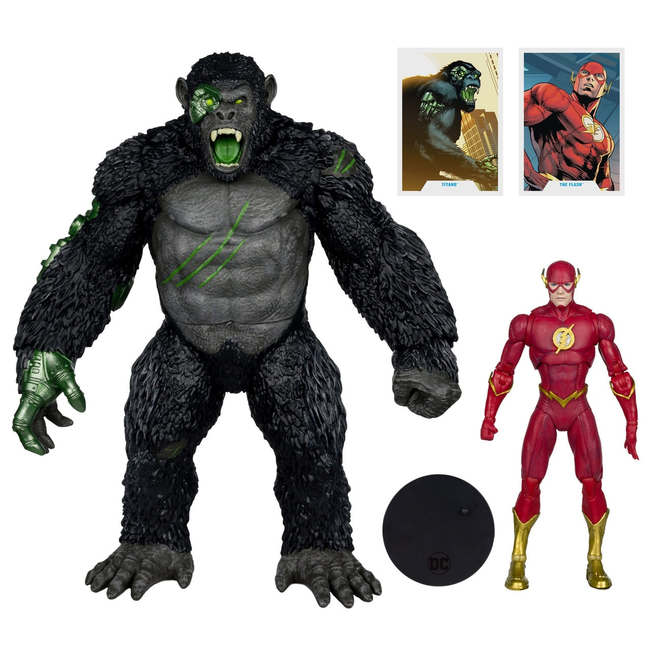 Zdjęcie produktu Figurki akcji DC Multiverse zestaw 2-pack Flash vs. Titano 18 cm