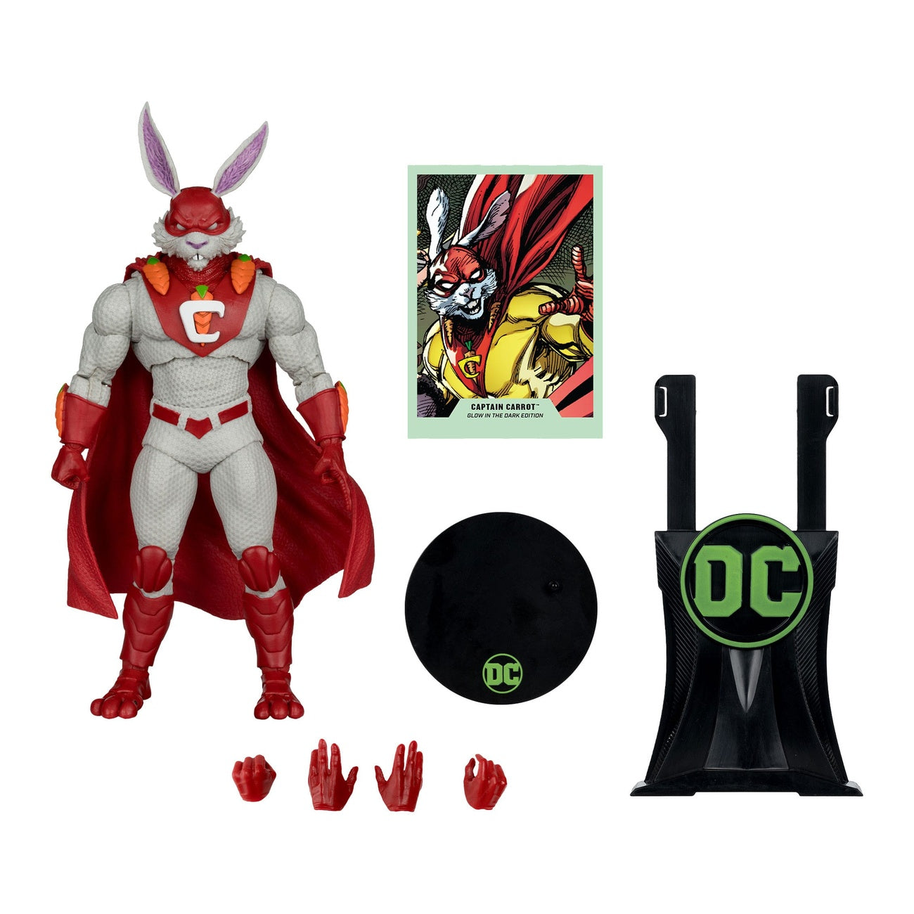 Zdjęcie produktu Figurka DC Multiverse Captain Carrot (Justice League Incarnate) Glow in the Dark Edition (Gold Label) 18 cm