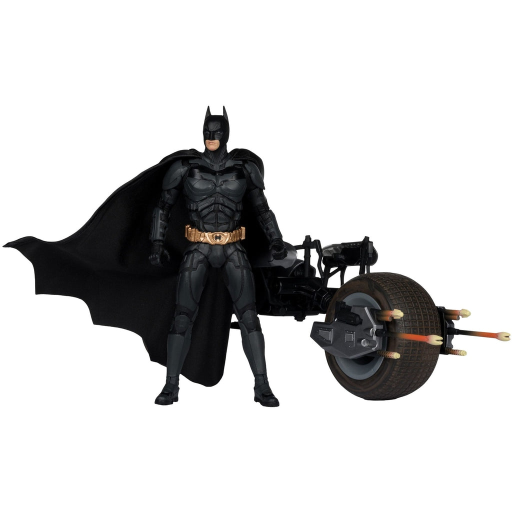 Zdjęcie produktu The Dark Knight DC Multiverse figurka akcji z pojazdem Batman & The Batpod 18 cm