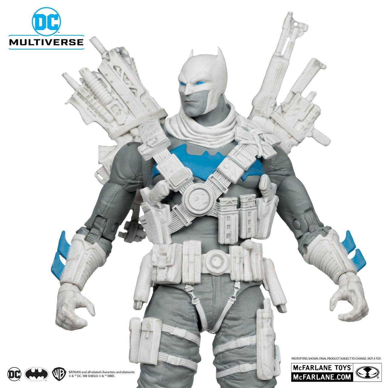 Zdjęcie produktu Figurka DC Multiverse The Grim Knight (Dark Nights: Metal) (Black & White Accent Edition) (Gold Label) 18 cm