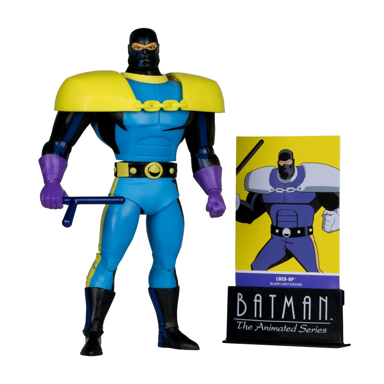 Zdjęcie produktu Batman: The Animated Series figurka DC Direct Build-A Wave 5 Lock-Up Black Light Edition (Gold Label) 15 cm
