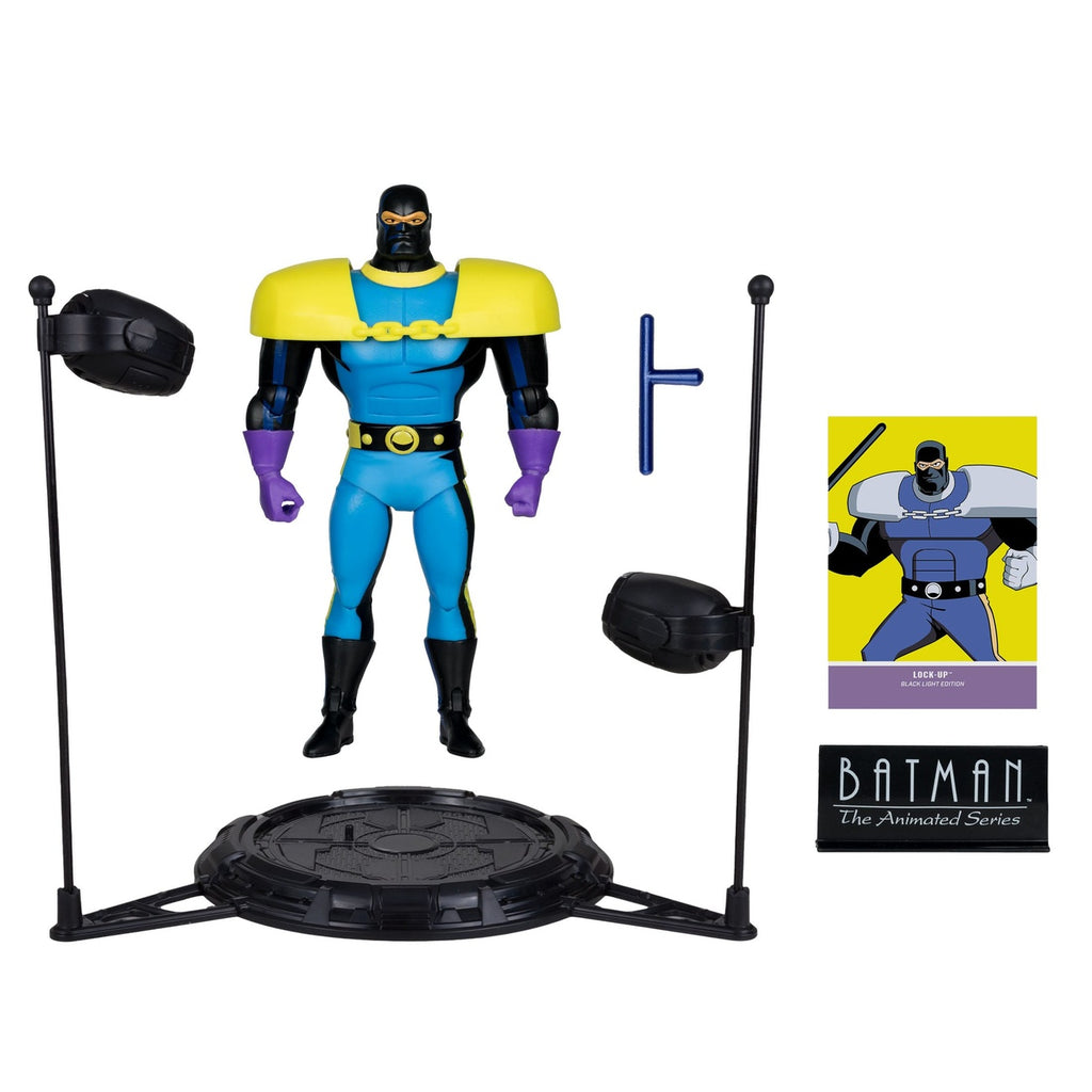 Zdjęcie produktu Batman: The Animated Series figurka DC Direct Build-A Wave 5 Lock-Up Black Light Edition (Gold Label) 15 cm