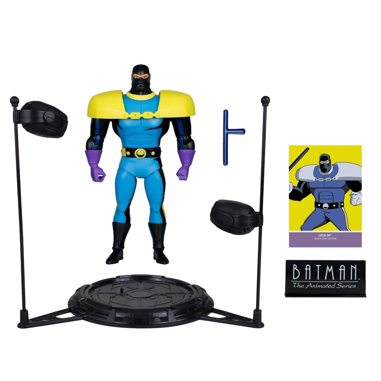 Zdjęcie produktu Batman: The Animated Series figurka DC Direct Build-A Wave 5 Lock-Up Black Light Edition (Gold Label) 15 cm