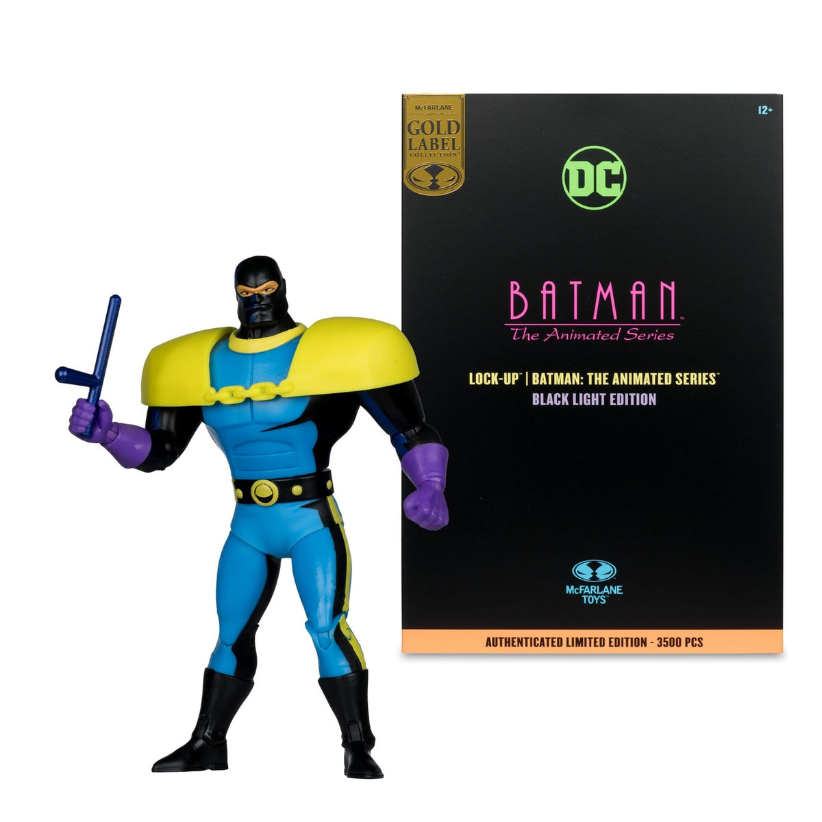 Zdjęcie produktu Batman: The Animated Series figurka DC Direct Build-A Wave 5 Lock-Up Black Light Edition (Gold Label) 15 cm