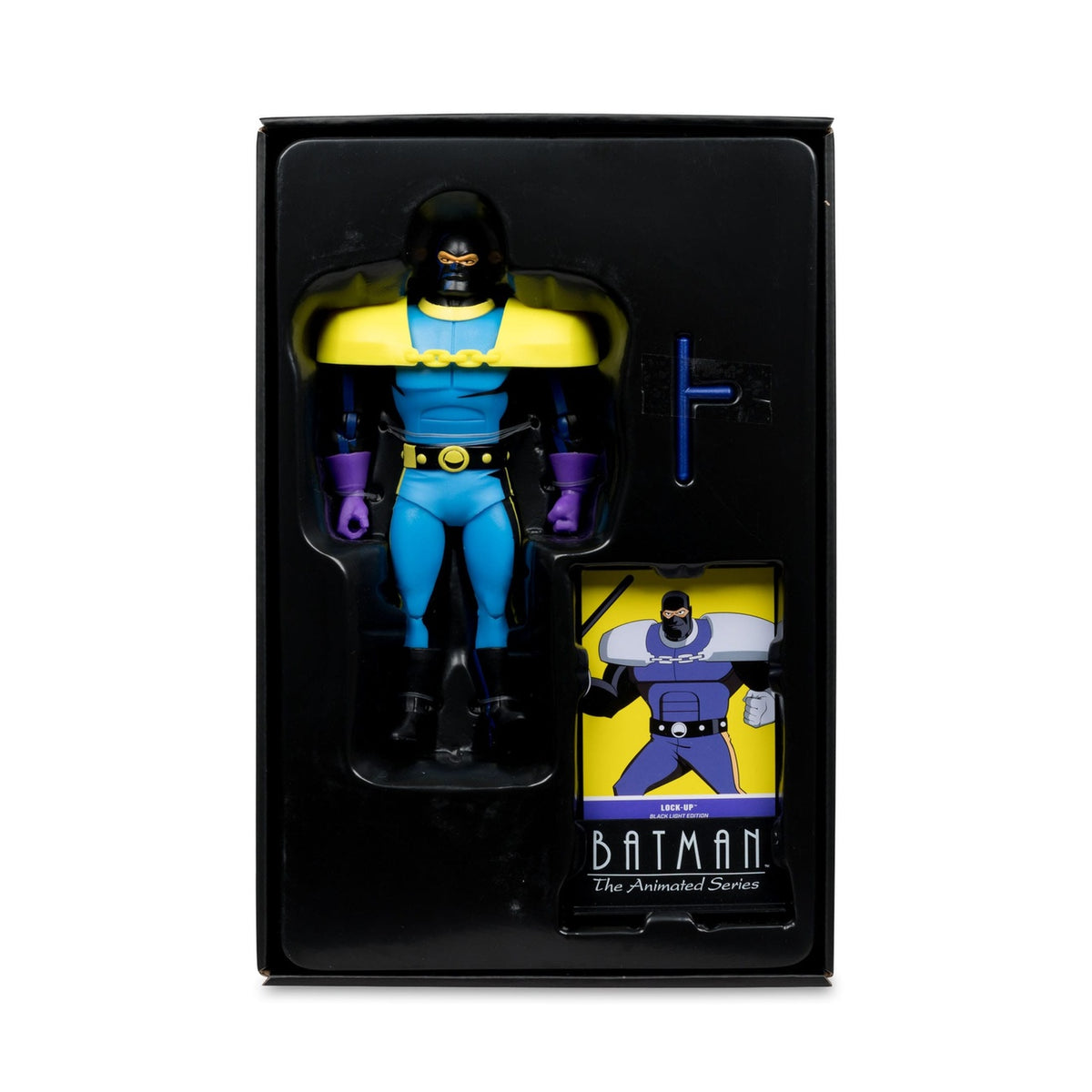 Zdjęcie produktu Batman: The Animated Series figurka DC Direct Build-A Wave 5 Lock-Up Black Light Edition (Gold Label) 15 cm