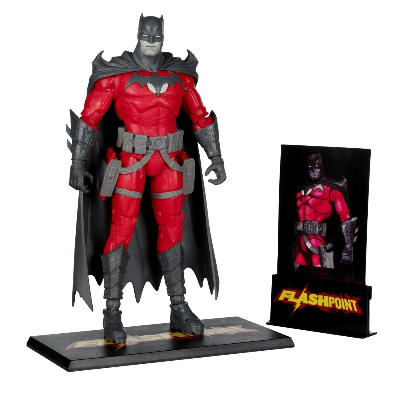 Zdjęcie produktu Figurka DC Multiverse Batman (Flashpoint) (Black & White Accent Edition) (Gold Label) 18 cm