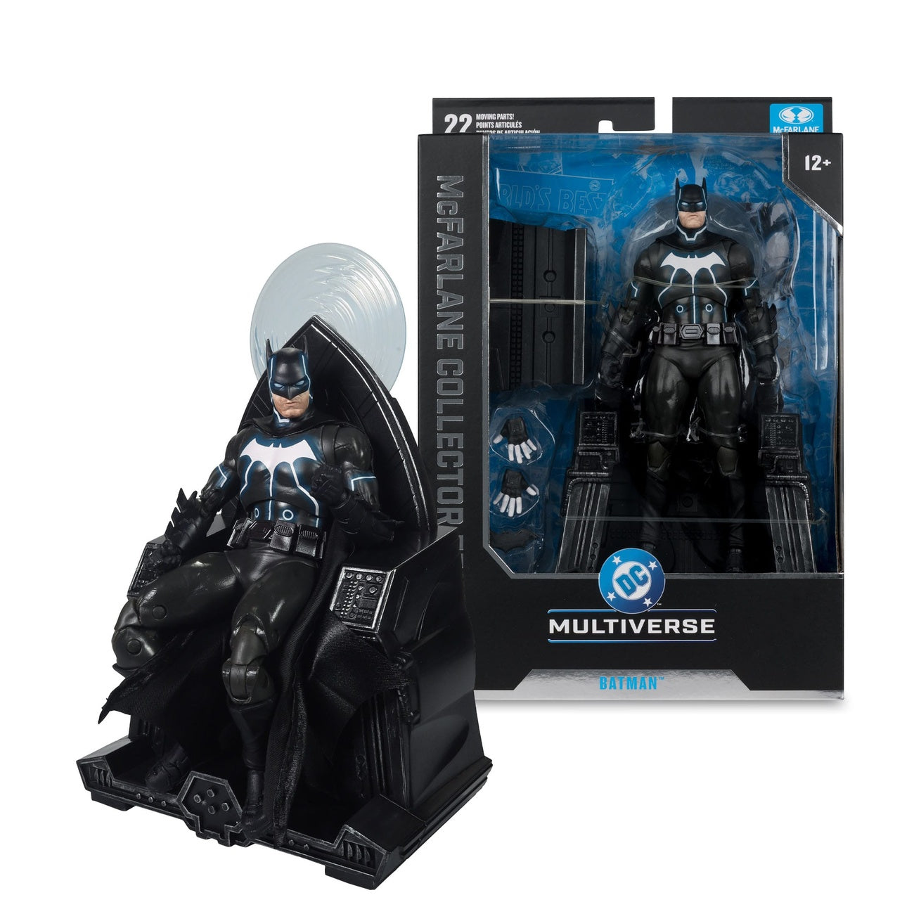 Zdjęcie produktu DC Multiverse McFarlane Collector Edition Figurka akcji nr 47 Batman & Mobius Chair (Darkseid War) 18 cm