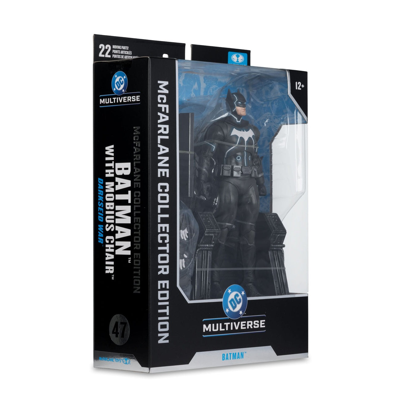 Zdjęcie produktu DC Multiverse McFarlane Collector Edition Figurka akcji nr 47 Batman & Mobius Chair (Darkseid War) 18 cm