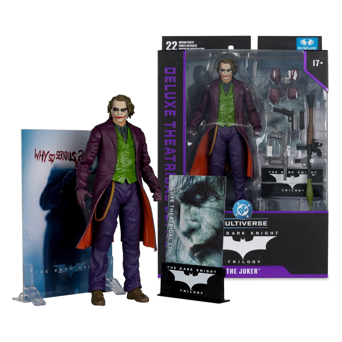 Product image The Dark Knight DC Multiverse Deluxe Theatrical Edition Action Figure Joker 18 cm