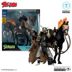 Zdjęcie produktu Figurka akcji Spawn Bloodaxe z koniem (Spawn: The Dark Ages) (McFarlane Toys 30th Anniversary) (Gold Label) 18 cm