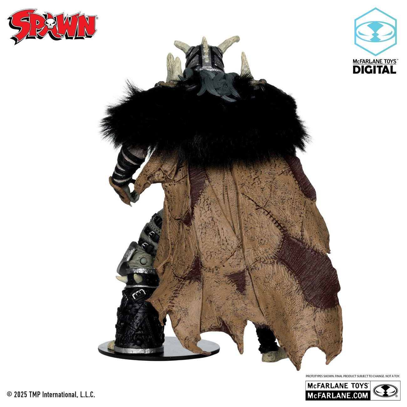Zdjęcie produktu Figurka akcji Spawn Bloodaxe z koniem (Spawn: The Dark Ages) (McFarlane Toys 30th Anniversary) (Gold Label) 18 cm
