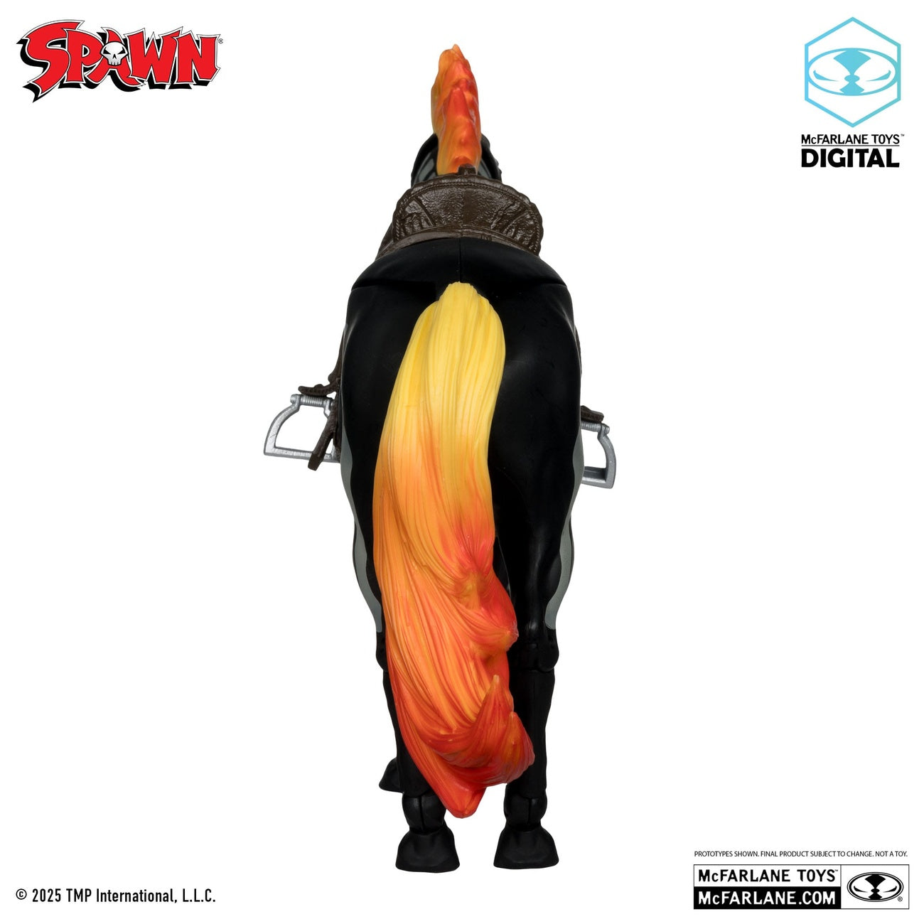 Zdjęcie produktu Figurka akcji Spawn Bloodaxe z koniem (Spawn: The Dark Ages) (McFarlane Toys 30th Anniversary) (Gold Label) 18 cm