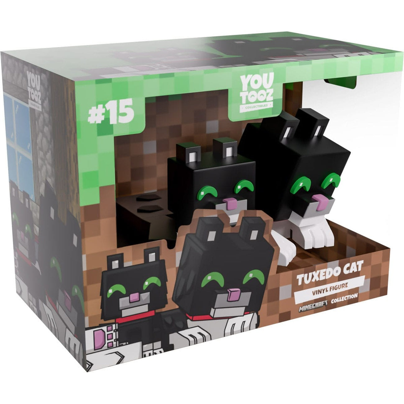 Zdjęcie produktu Figurka winylowa Minecraft Tuxedo Cat 6 cm