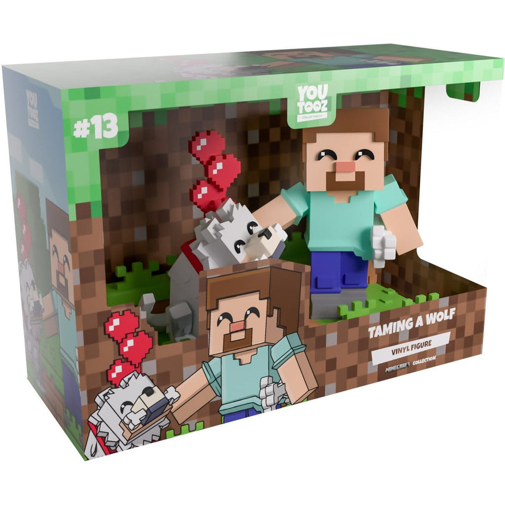 Zdjęcie produktu Figurka winylowa Minecraft Taming a Wolf 10 cm