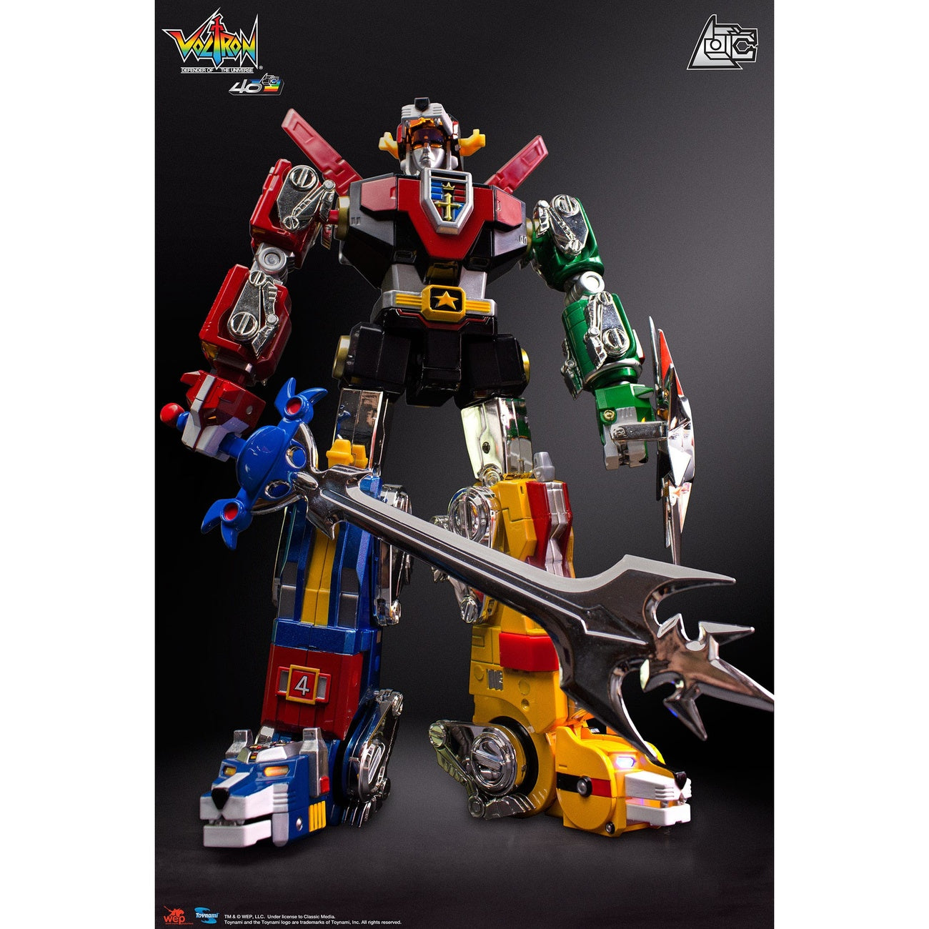 Zdjęcie produktu Voltron Figurka akcji Gift Set 40th Anniversary Collector's Edition 27 cm