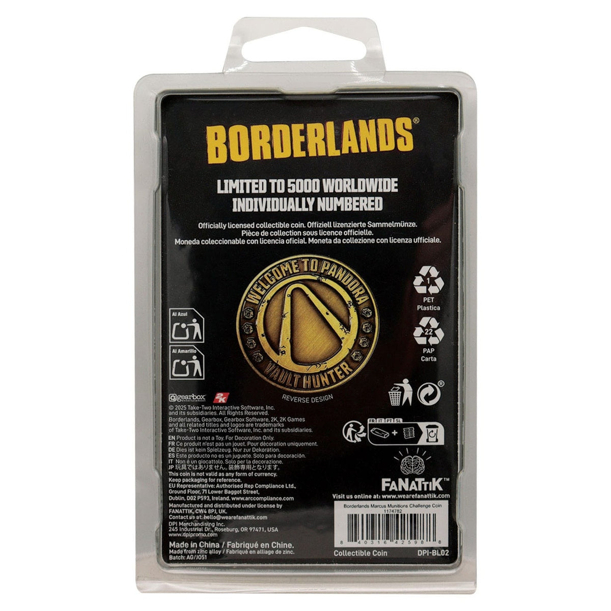 Zdjęcie produktu Borderlands Moneta kolekcjonerska Marcus Munitions Limited Edition