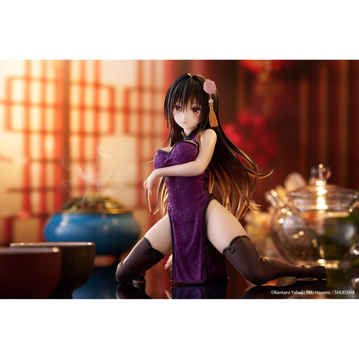 Zdjęcie produktu To Love Ru Darkness Desktop Cute Figurka PVC Yui Kotegawa (Chinese Dress Ver.) 13 cm