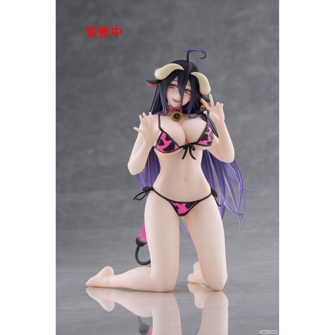 Zdjęcie produktu Overlord Figurka PVC Desktop Cute Figure Albedo Cow-Print Swimsuit Ver. Renewal 13 cm
