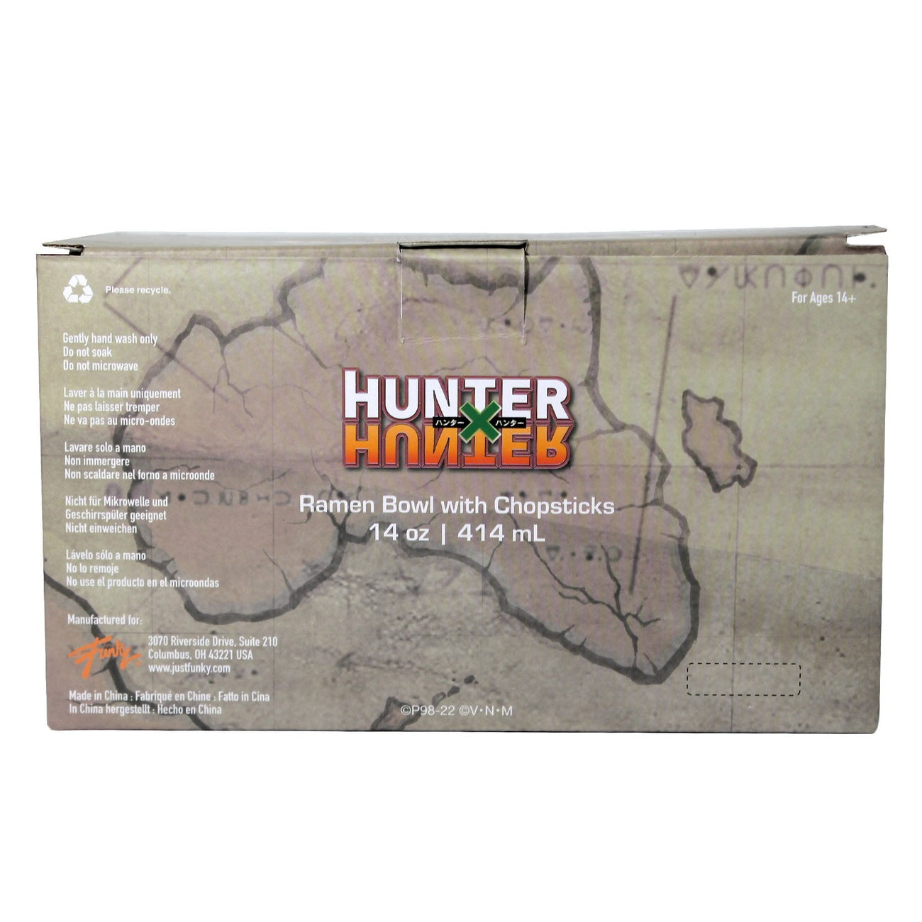 Zdjęcie produktu Miska do ramenu Hunter x Hunter z pałeczkami 414 ml