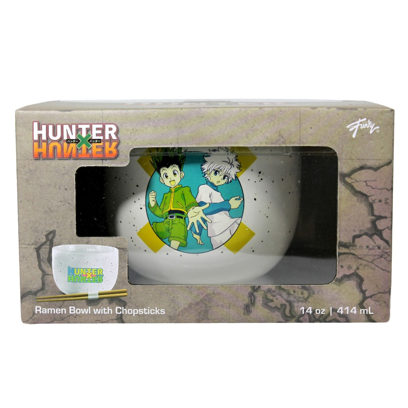 Zdjęcie produktu Miska do ramenu Hunter x Hunter z pałeczkami 414 ml