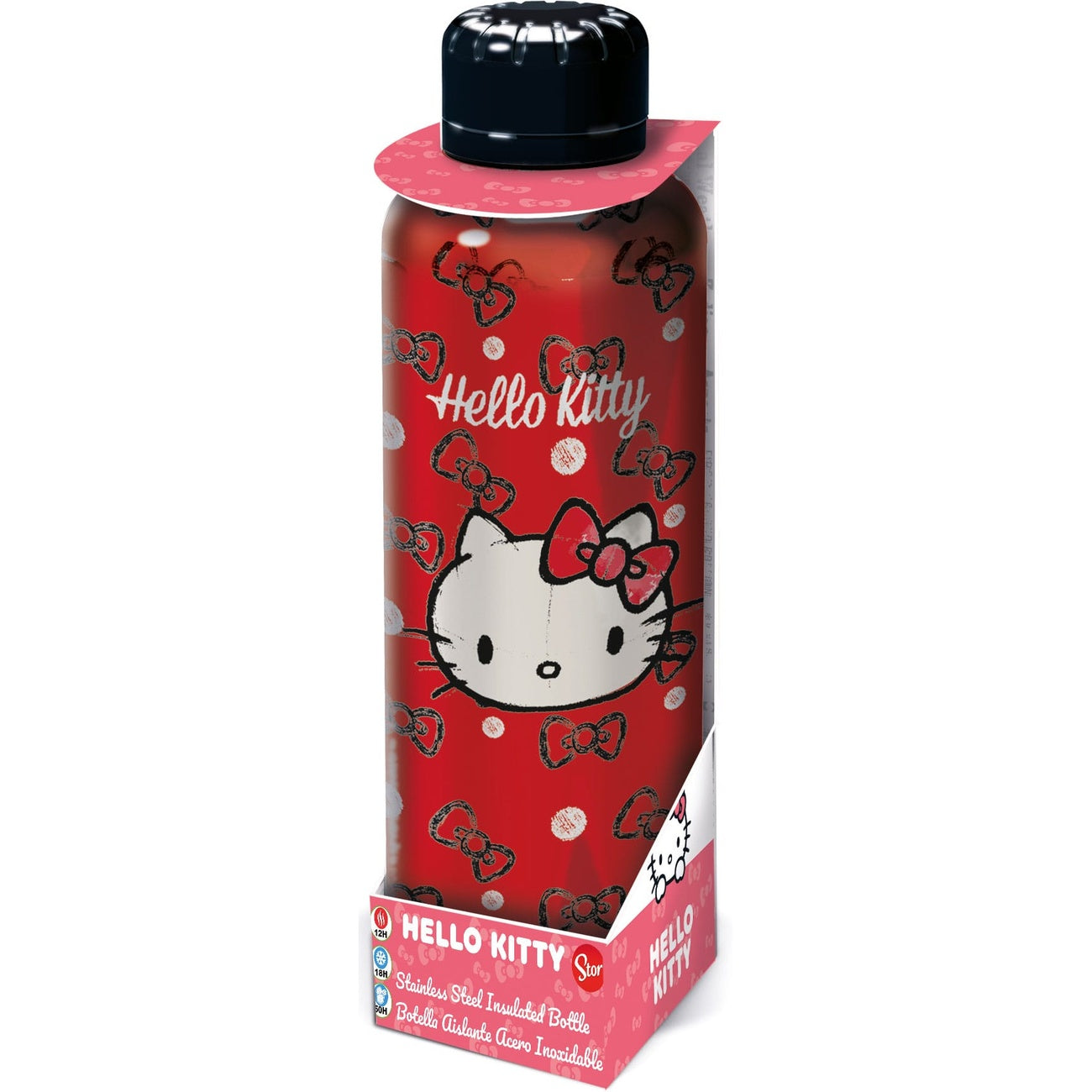 Zdjęcie produktu Butelka Sanrio ze stali nierdzewnej Hello Kitty