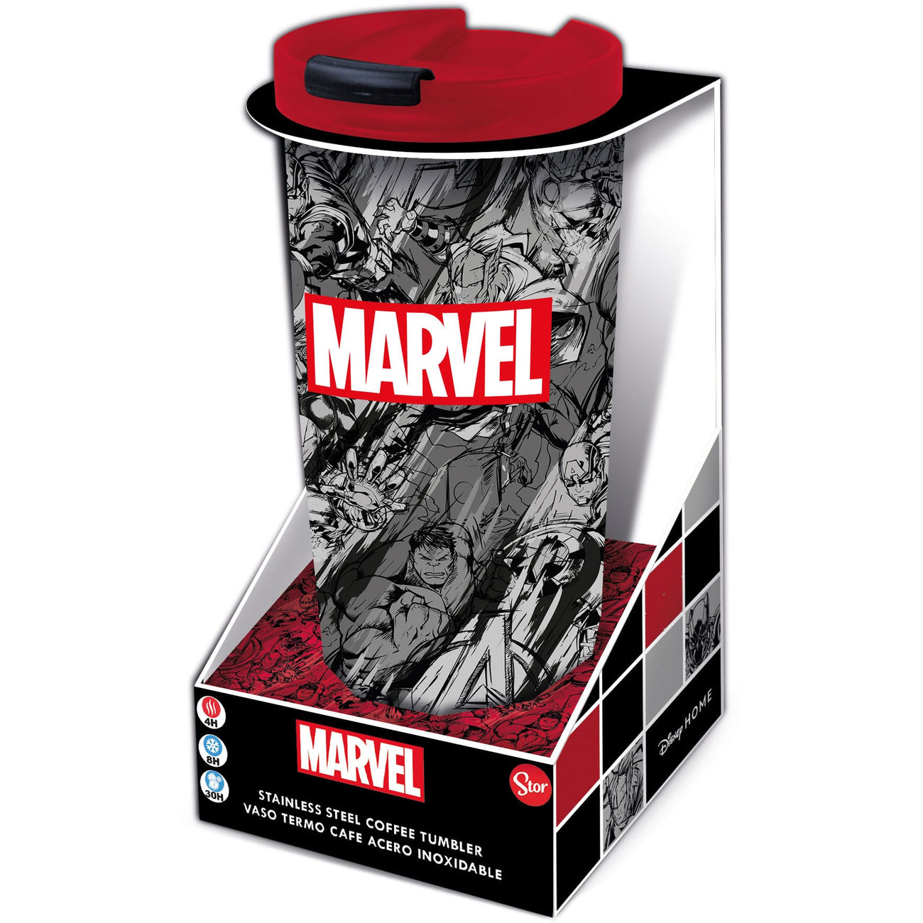 Zdjęcie produktu Marvel stalowy kubek podróżny Marvel Pattern