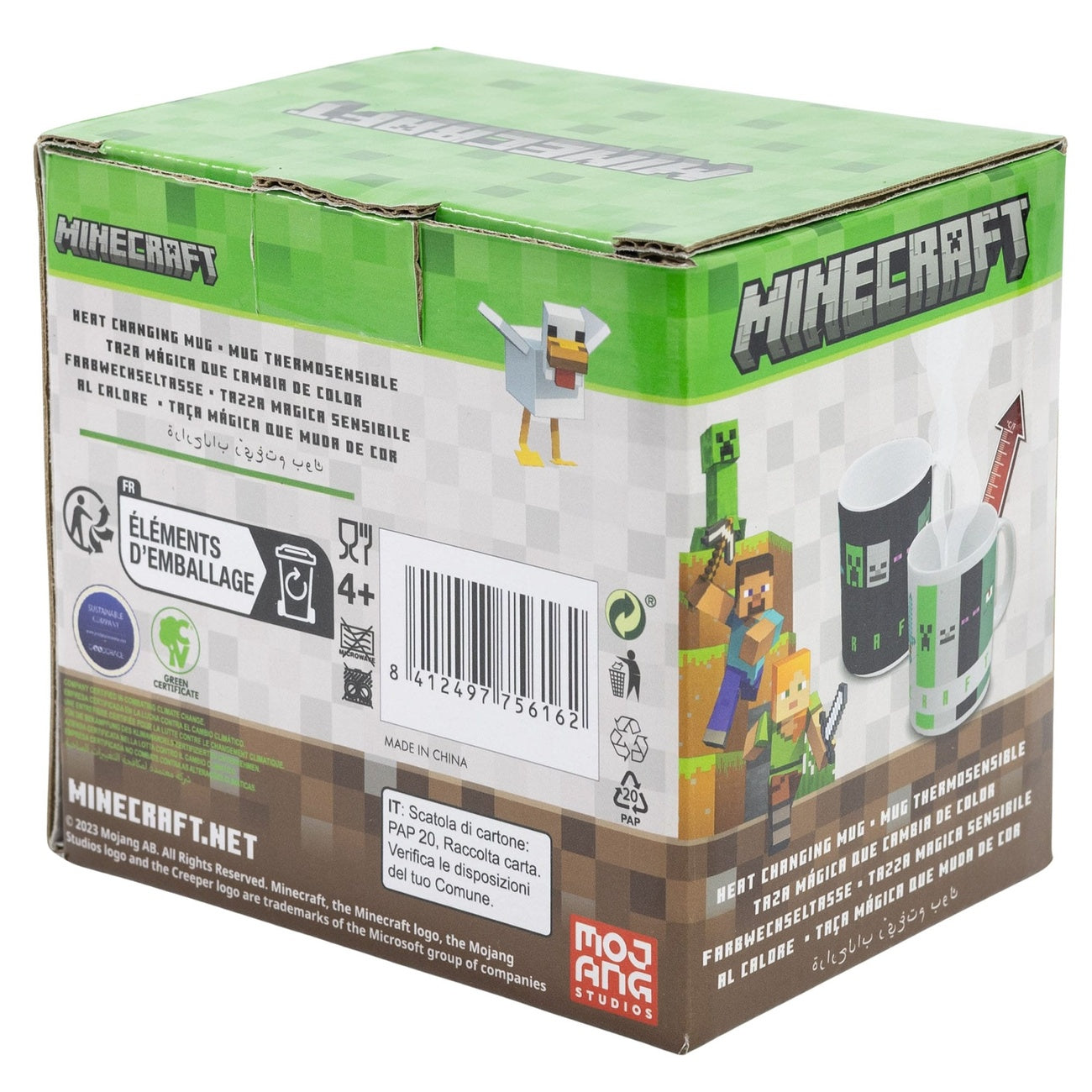 Zdjęcie produktu Kubek Minecraft z efektem termicznym Squared Pattern 325 ml