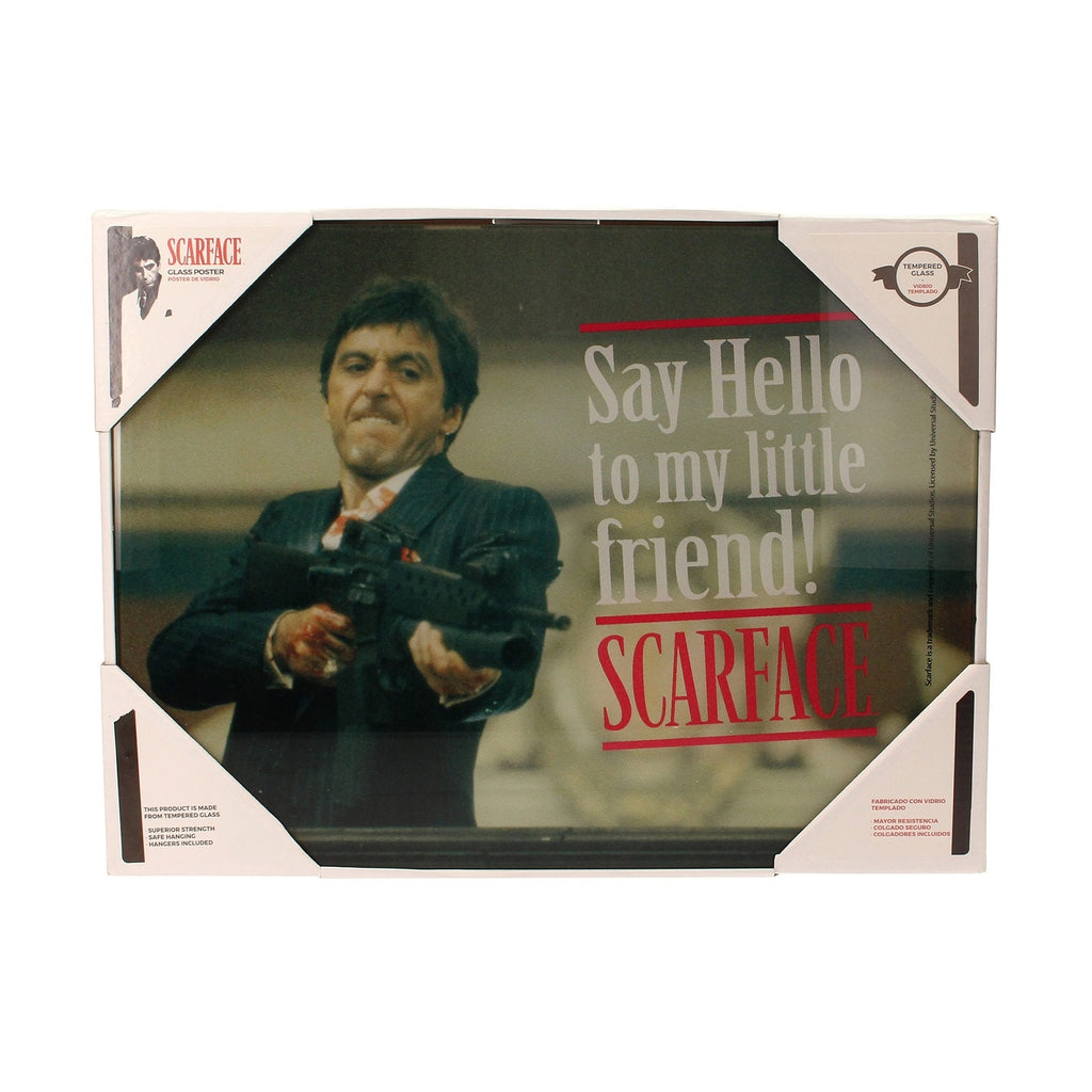 Product image Scarface Glass Poster Say Hello 40 x 30 cm