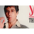 Zdjęcie produktu Scarface Plakat szklany The World Is Yours (szare tło) 60 x 30 cm