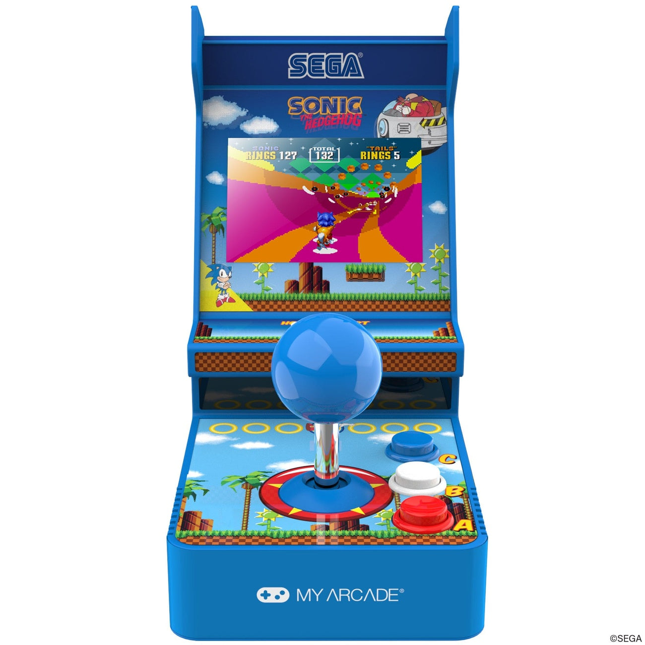 Zdjęcie produktu Sonic The Hedgehog przenośna konsola do gier Retro Arcade Joystick Player