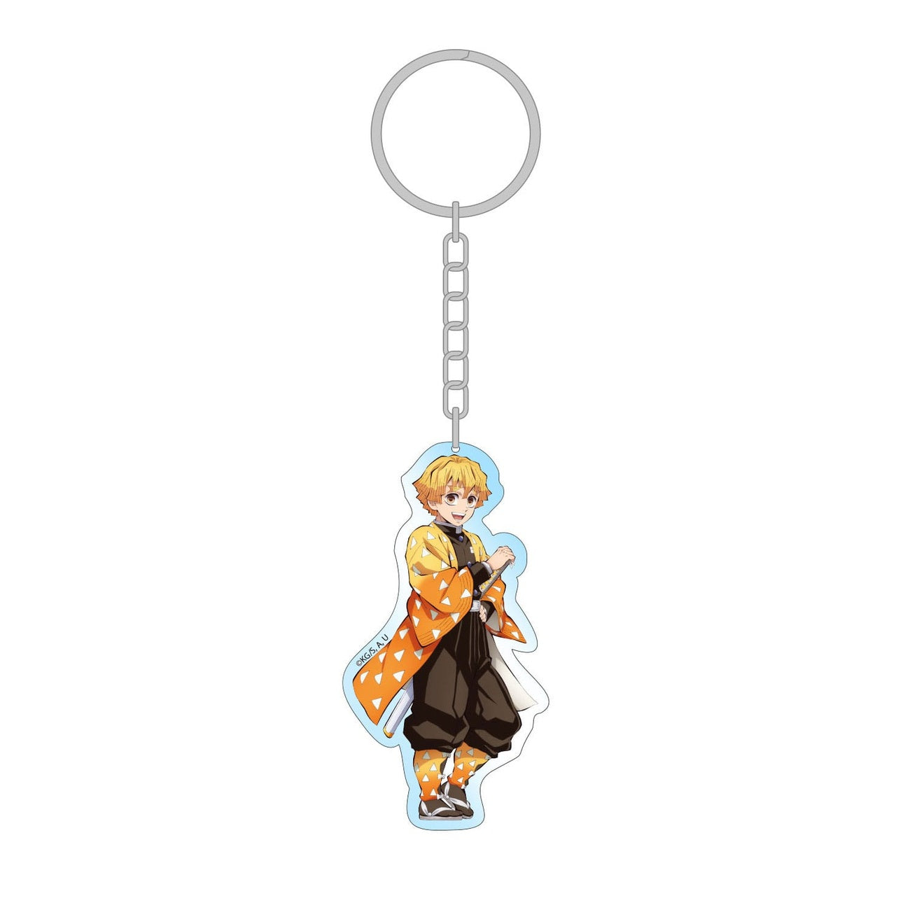 Zdjęcie produktu Demon Slayer: Kimetsu no Yaiba Brelok akrylowy Zenitsu Holographic 7 cm